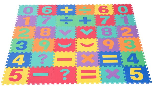 Tappeto Puzzle da Gioco per Bambini 36 Tessere 31x31 cm