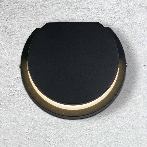 Searchlight Applique da esterni Chiswick, Nero, Alluminio, Moderno, Applique da esterni