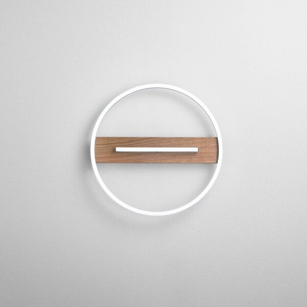 Luce Ambiente Design Applique da parete a LED Azimuth, Legno scuro, Soggiorno / Sala da pranzo, Metallo, Moderno, Applique a LED