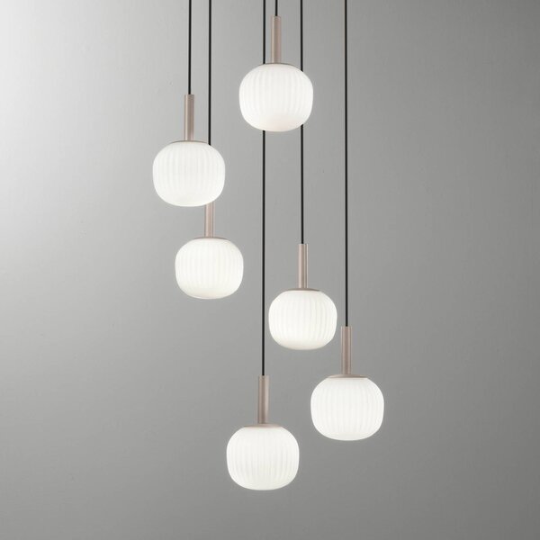 Luce Ambiente Design Lampada a sospensione Eris, dimmerabile, Marrone / Ruggine, Soggiorno / Sala da pranzo, Alluminio, Moderno, Lampada a sospensione