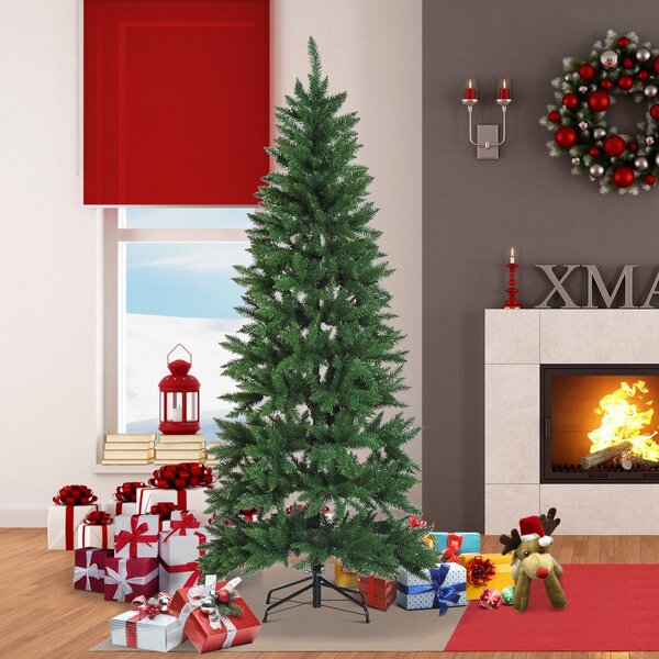 Albero di Natale Artificiale 210 cm 865 Punte Verde