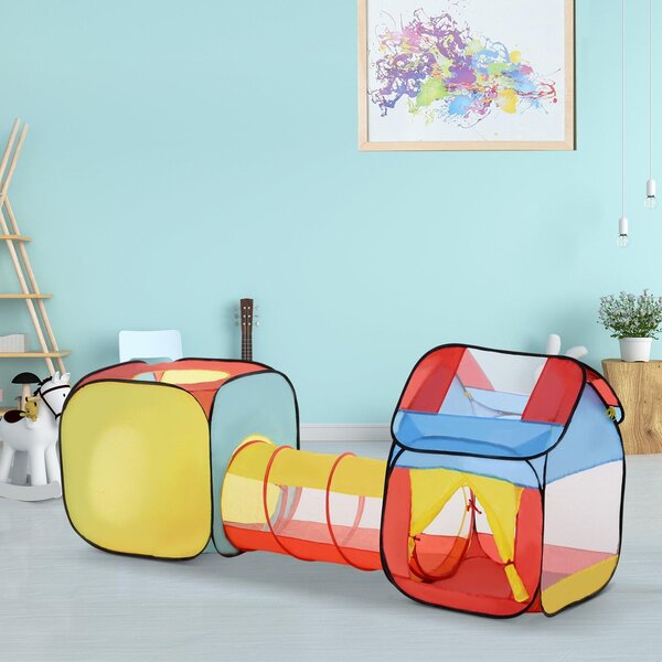 Tunnel 3 in 1 Gioco per Bambini 230x70x89 cm