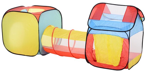 Tunnel 3 in 1 Gioco per Bambini 230x70x89 cm