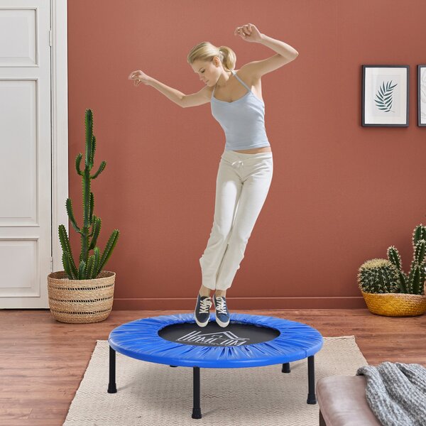 Trampolino Elastico Fitness Pieghevole Ø96.5x22.5 cm