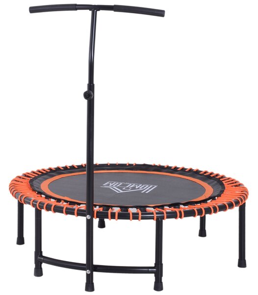 Trampolino Elastico Fitness con Manubrio Nero e Arancione Ø114.3 cm