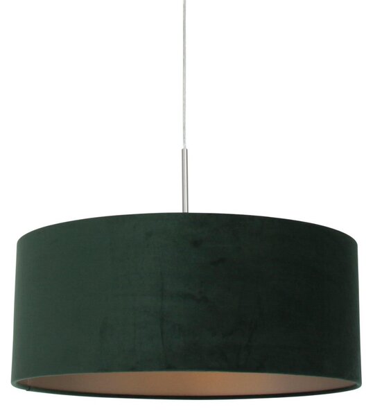Lampada a sospensione - verde - Sparkled Light - metallo tessile - Ø 50cm - E27 - 8148ST - Steinhauer