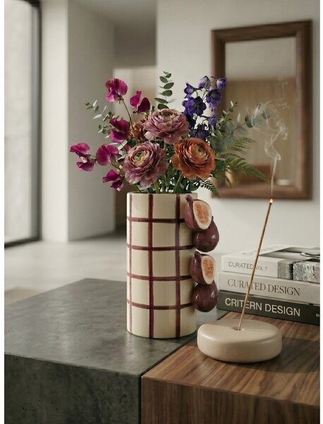 Vaso viola/color crema in ceramica (altezza totale 21 cm) Havor – Yes Everyday