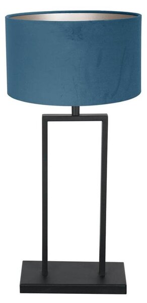 Lampada da tavolo - nero - Stang - metallo tessile - Ø 30cm - E27 - 3863ZW - Steinhauer