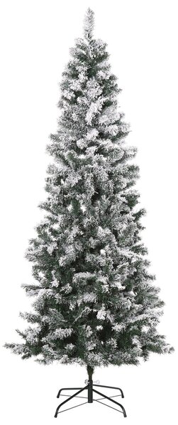 Albero di Natale Artificiale Innevato 210 cm 631 Rami Pino Verde