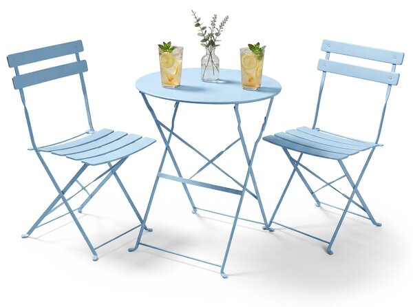 Akord Set Di Mobili Da Balcone Orion Blu 42X35X42 Cm