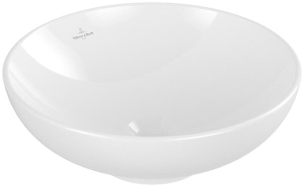 Vasque à poser Villeroy & Boch Loop & Friends, 420x420x120mm, avec trop-plein, sans trou pour robinetterie, 4A4600R1, 4A4600R1