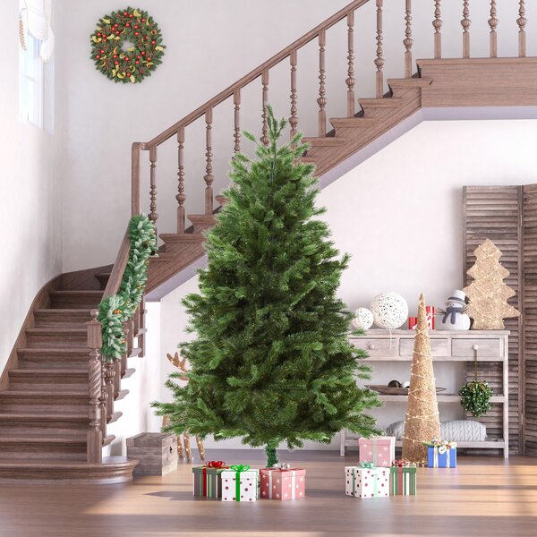 Albero di Natale Artificiale 180 cm 696 Rami Pino Verde