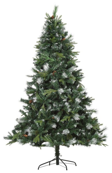 Albero di Natale Artificiale 210 cm 1622 Rami con Pigne Pino Verde