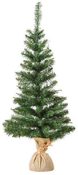 Mini Albero di Natale Artificiale 90 cm 105 Rami Pino Verde