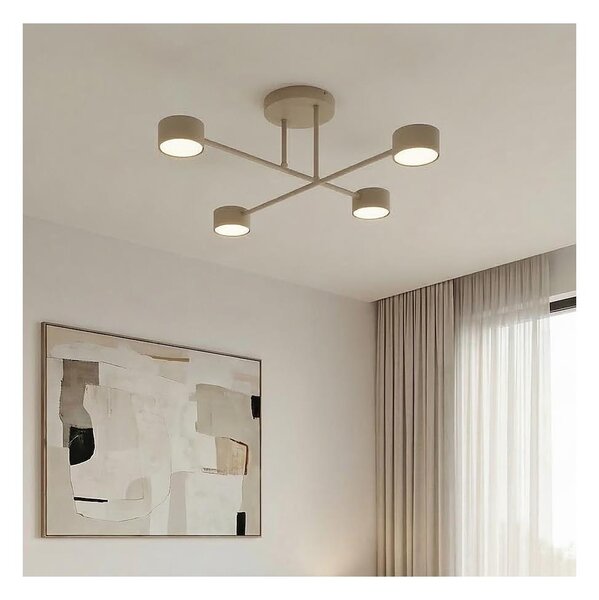 Lampadario a plafone HALO 4xGX53/10W/230V beige