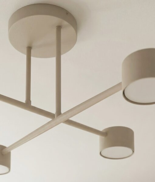 Lampadario a plafone HALO 4xGX53/10W/230V beige