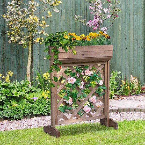 Fioriera da Giardino 68x30x85,5 cm in Legno