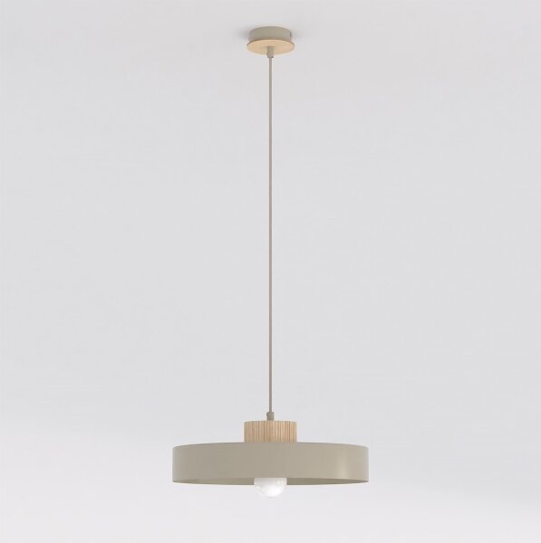 Lampadario sospeso su cavo KIVI 1xE27/15W/230V beige