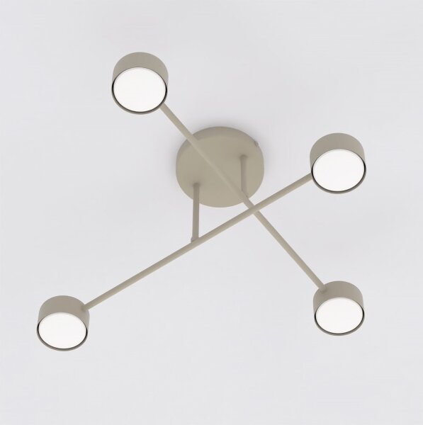 Lampadario a plafone HALO 4xGX53/10W/230V beige