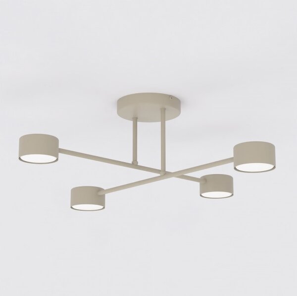 Lampadario a plafone HALO 4xGX53/10W/230V beige