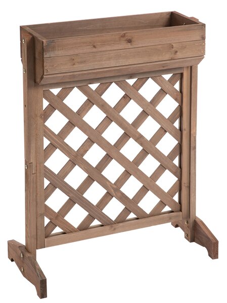 Fioriera da Giardino 68x30x85,5 cm in Legno