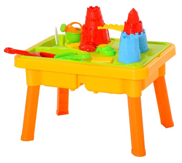 Sabbiera Gioco Sensoria con Acqua e Sabbia per Bambini 23 Pezzi Multicolore