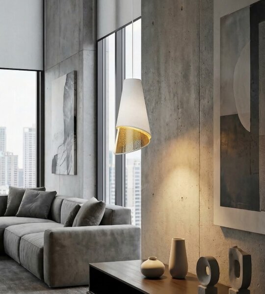 Lampada a sospensione con cavo MODA 1xE27/15W/230V bianco/oro