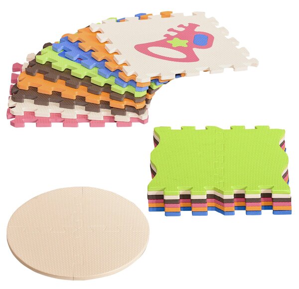 Tappeto Puzzle 25 Pezzi 120x90,5x1 cm in EVA Multicolore