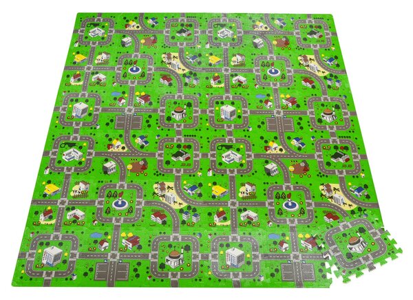 Tappeto Puzzle per Bambini 182,5x182,5 cm in EVA Multicolore