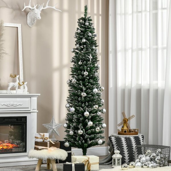 Albero di Natale Artificiale Innevato 195 cm 570 Rami Verde