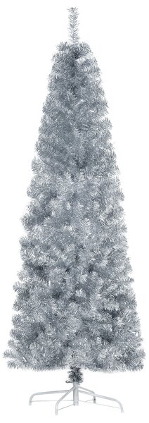 Albero di Natale Artificiale 180 cm 618 Rami Argento