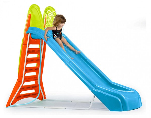 Mega Scivolo con Acqua 302x117x209 h cm in Plastica Multicolor