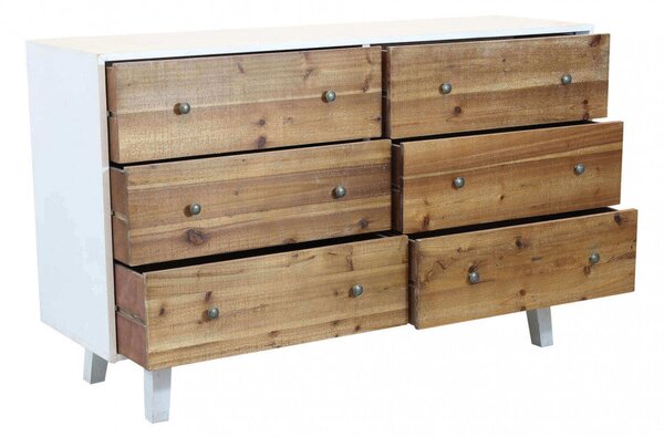 Mobile Baldric 146x45x90 h cm in Legno Bianco