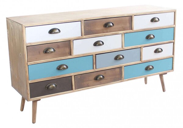 Mobile Jasper 120x36,5x67 h cm in Legno Multicolor