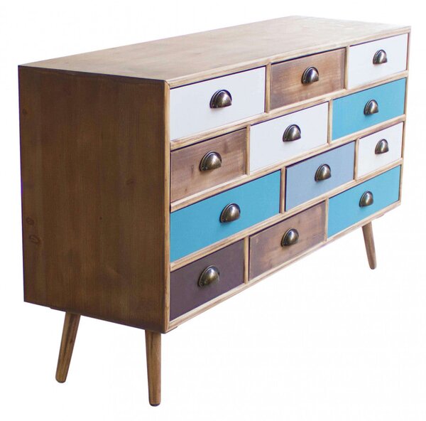Mobile Jasper 120x36,5x67 h cm in Legno Multicolor
