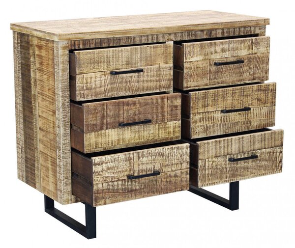 Mobile Bertram 100x45x83 h cm in Legno Marrone