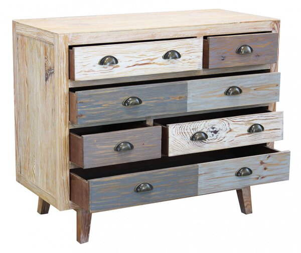 Mobile Benjy 99x45x82 h cm in Legno Multicolor