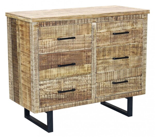 Mobile Bertram 100x45x83 h cm in Legno Marrone