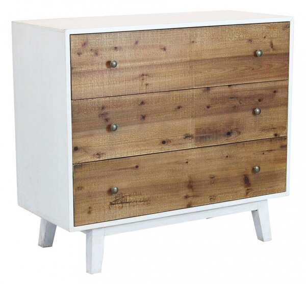 Mobile Barney 100x45x90 h cm in Legno Bianco