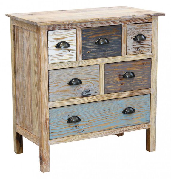 Mobile Nikolas 75x40x78 h cm in Legno Multicolor