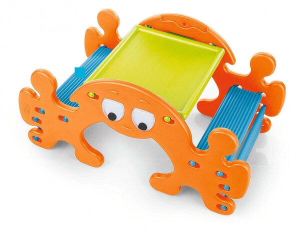 Tavolo Pic Nic Dondolino Fantasma 109x125x85 h cm in Plastica Multicolor