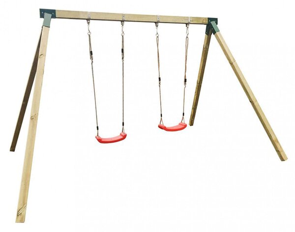 Altalena 2 Posti da Esterno Ariel 313x264x226 h cm in Legno