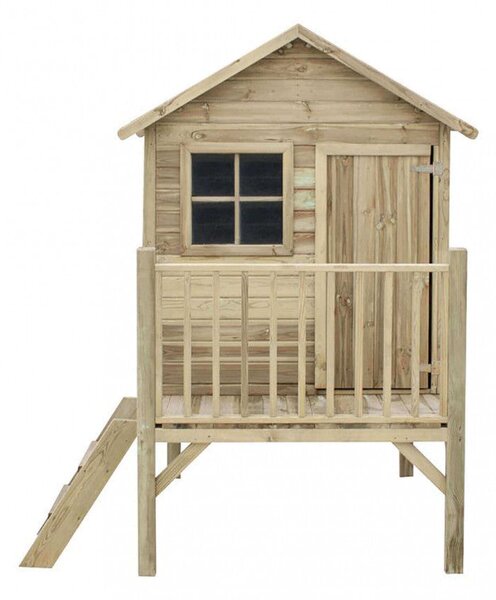 Casetta Gioco per Bambini in Legno Pollon 174x155x212 h cm in Legno