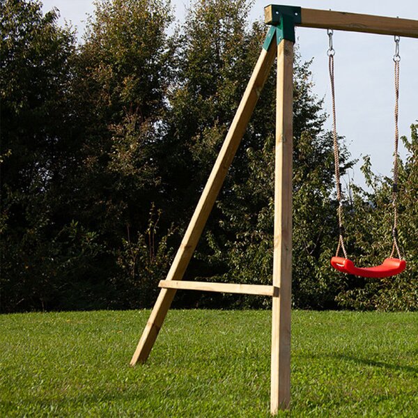 Altalena 2 Posti da Esterno Ariel 313x264x226 h cm in Legno