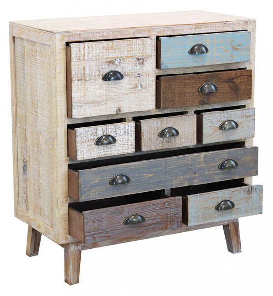 Mobile Braden 80x39x88 h cm in Legno Multicolor