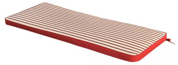 Cuscino Real 110x45x4 cm in Poliestere Rosso