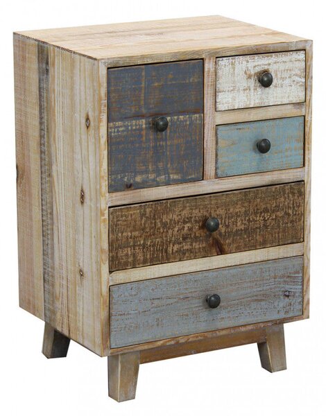 Mobile Wilson 45x35x64 h cm in Legno Multicolor