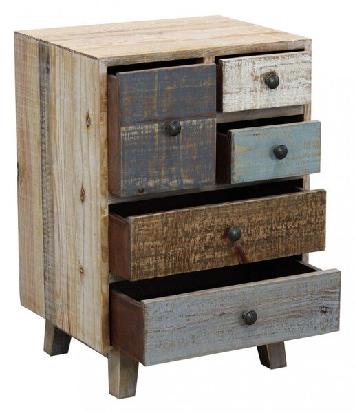 Mobile Wilson 45x35x64 h cm in Legno Multicolor