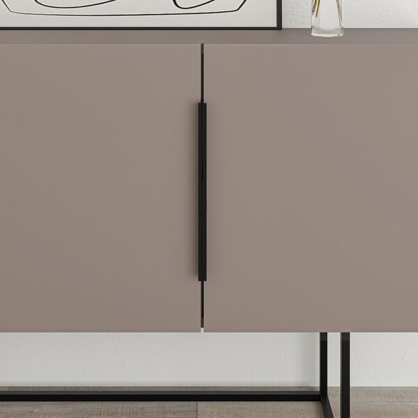 Cassettiera bassa grigio-beige 200x80 cm Titan - Marckeric