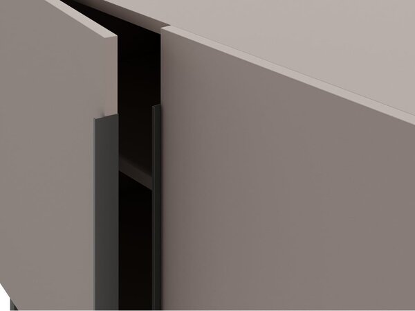 Cassettiera bassa grigio-beige 200x80 cm Titan - Marckeric
